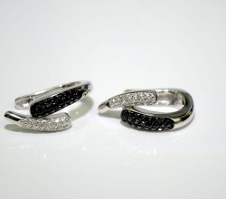 Black Diamond Earrings by Goldschmiede Stoll
